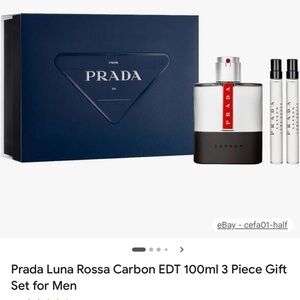 Prada Luna Rossa Carbon EDT 100ml 3 Piece Gift
Set for Men